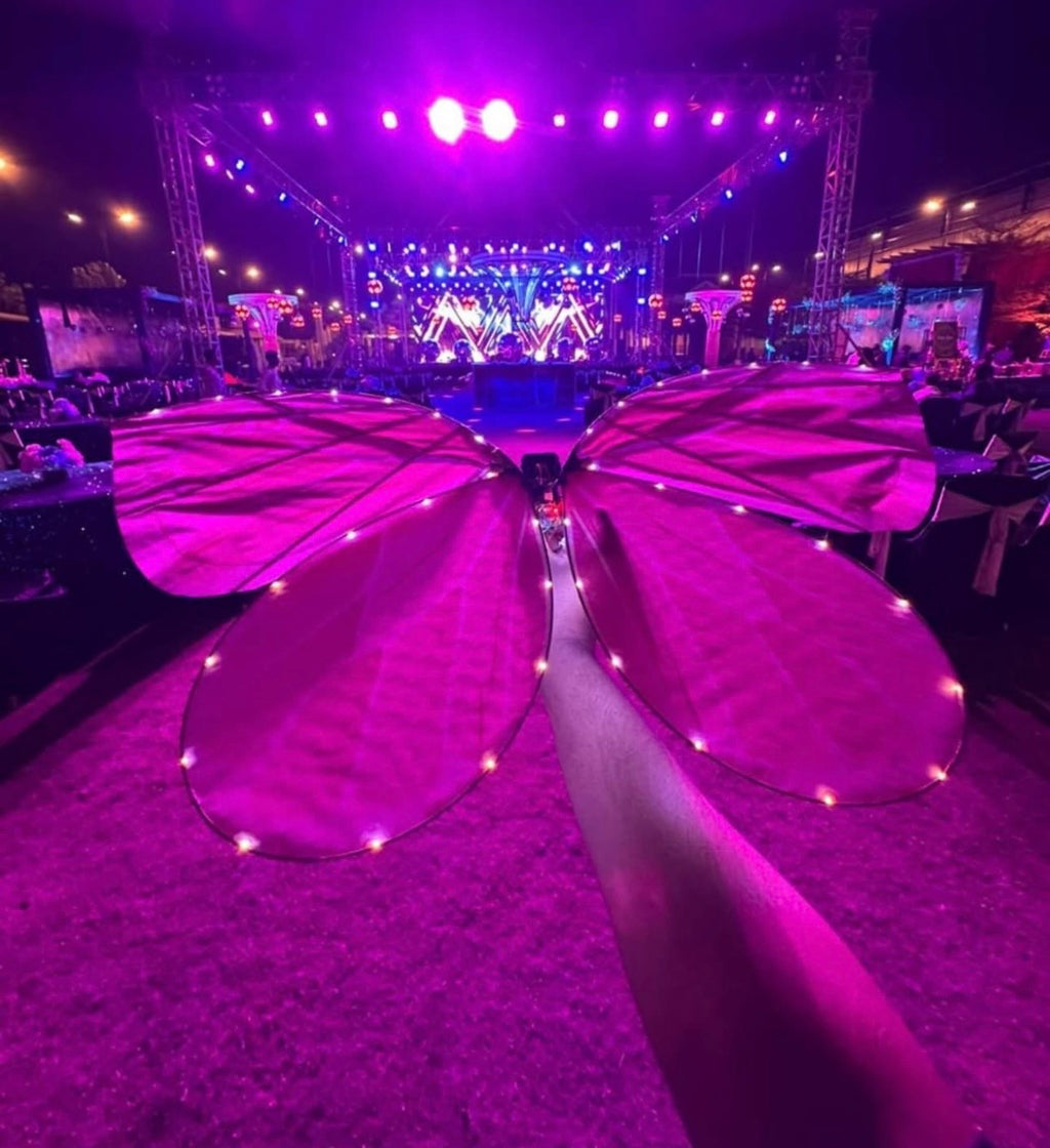Mariposa LED Radiocontrol para Eventos y Bodas