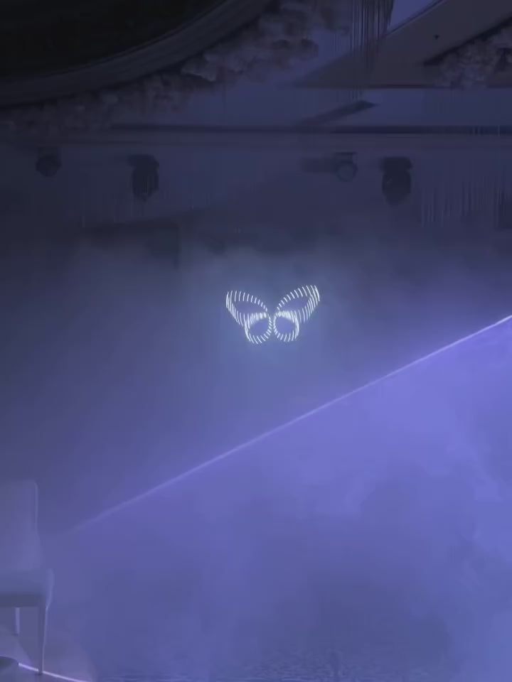 Mariposa LED Radiocontrol para Eventos y Bodas